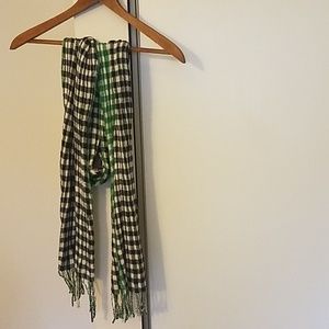 Plaid bi-color scarf